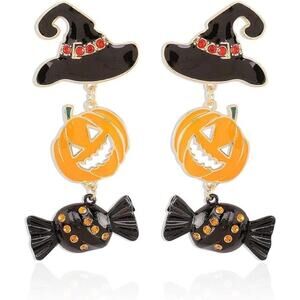 Halloween Pumpkin Earrings for Women Fall Holiday Earrings Halloween Accessories